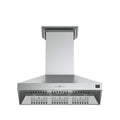 Forno Orvieto 48-Inch Wall Mount Range Hood, LED Lighting, Heavy Duty, Stainless Steel