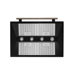 Forno Aria 36 Inch Wall-Mounted Range Hood in Black