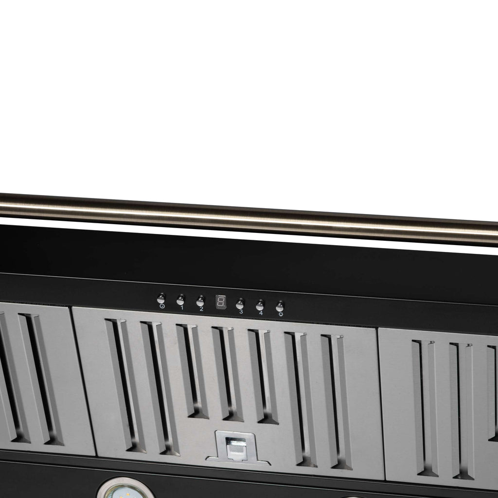 Forno Aria 48 Inch Wall-Mounted Range Hood in Black