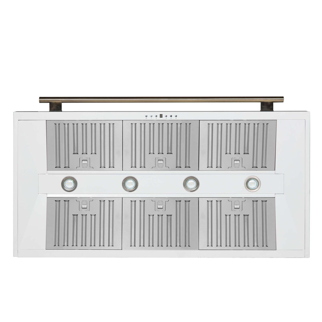 Forno Aria 48 Inch Wall-Mounted Range Hood in White