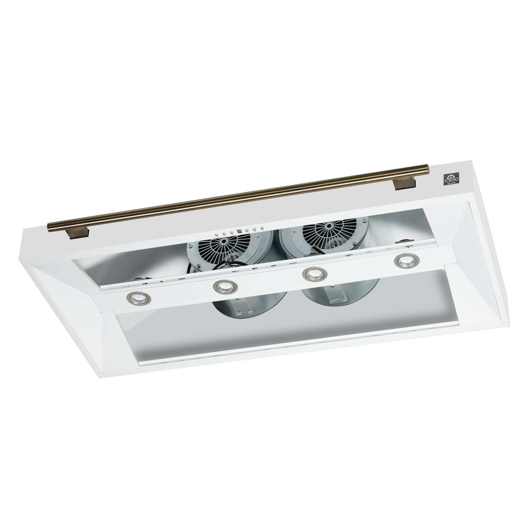 Forno Aria 48 Inch Wall-Mounted Range Hood in White