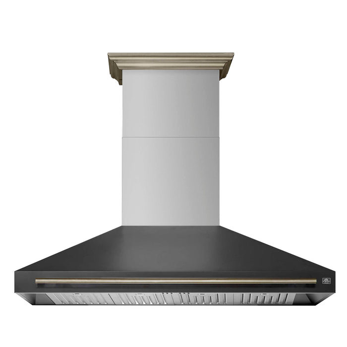 Forno Aria 60 Inch Wall-Mounted Range Hood in Black