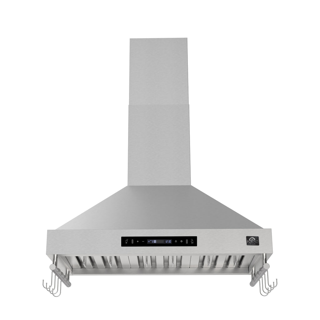 Forno Venezia 36 Inch Wall-Mounted Range Hood with Touch Controls and Baffle Filters