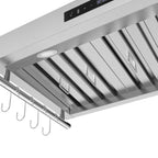 Forno Venezia 36 Inch Wall-Mounted Range Hood with Touch Controls and Baffle Filters