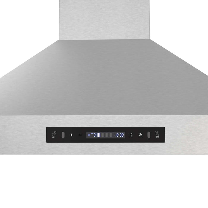 Forno Venezia 36 Inch Wall-Mounted Range Hood with Touch Controls and Baffle Filters