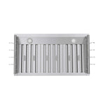 Forno Venezia 36 Inch Wall-Mounted Range Hood with Touch Controls and Baffle Filters