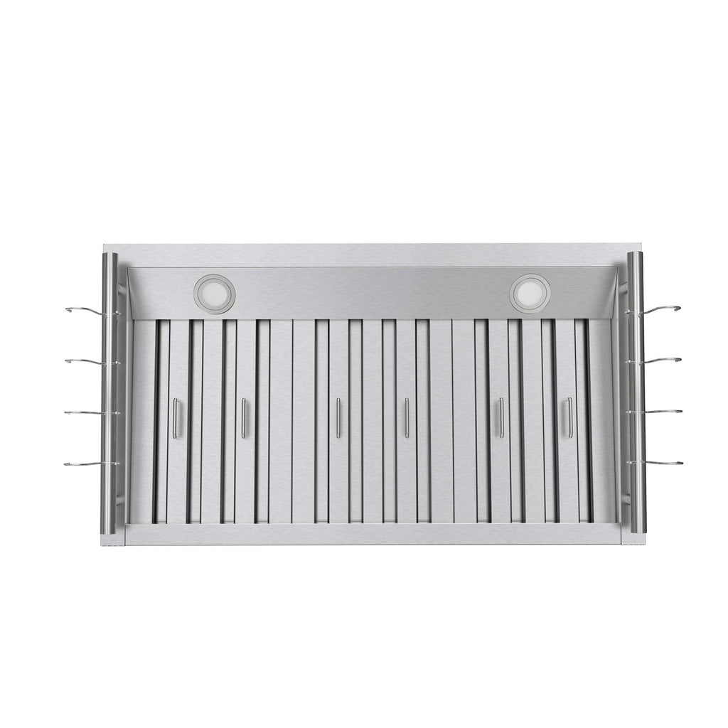 Forno Venezia 36 Inch Wall-Mounted Range Hood with Touch Controls and Baffle Filters