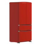 Forno Luigi 33-Inch French Door Refrigerator, 18 cu.ft, Red Finish, Handle-Free Design, ENERGY STAR Certified