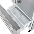 Forno Aosta 36-Inch French Door Refrigerator, Stainless Steel, 22.4 cu.ft, External Water Dispenser, Automatic Ice Maker, ENERGY STAR Certified