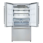 Forno Aosta 36-Inch French Door Refrigerator, Stainless Steel, 22.4 cu.ft, External Water Dispenser, Automatic Ice Maker, ENERGY STAR Certified