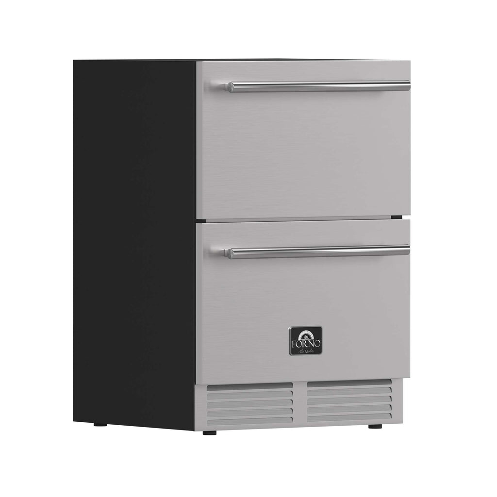 Forno Cosenza 24" Built-In Drawer Freezer with Ice Maker, 4.69 cu.ft.