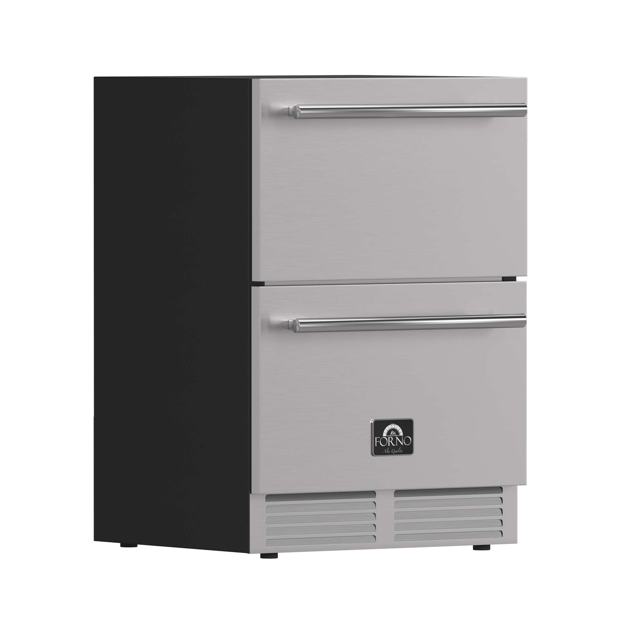 Forno Cosenza 24" Built-In Drawer Freezer with Ice Maker, 4.69 cu.ft.