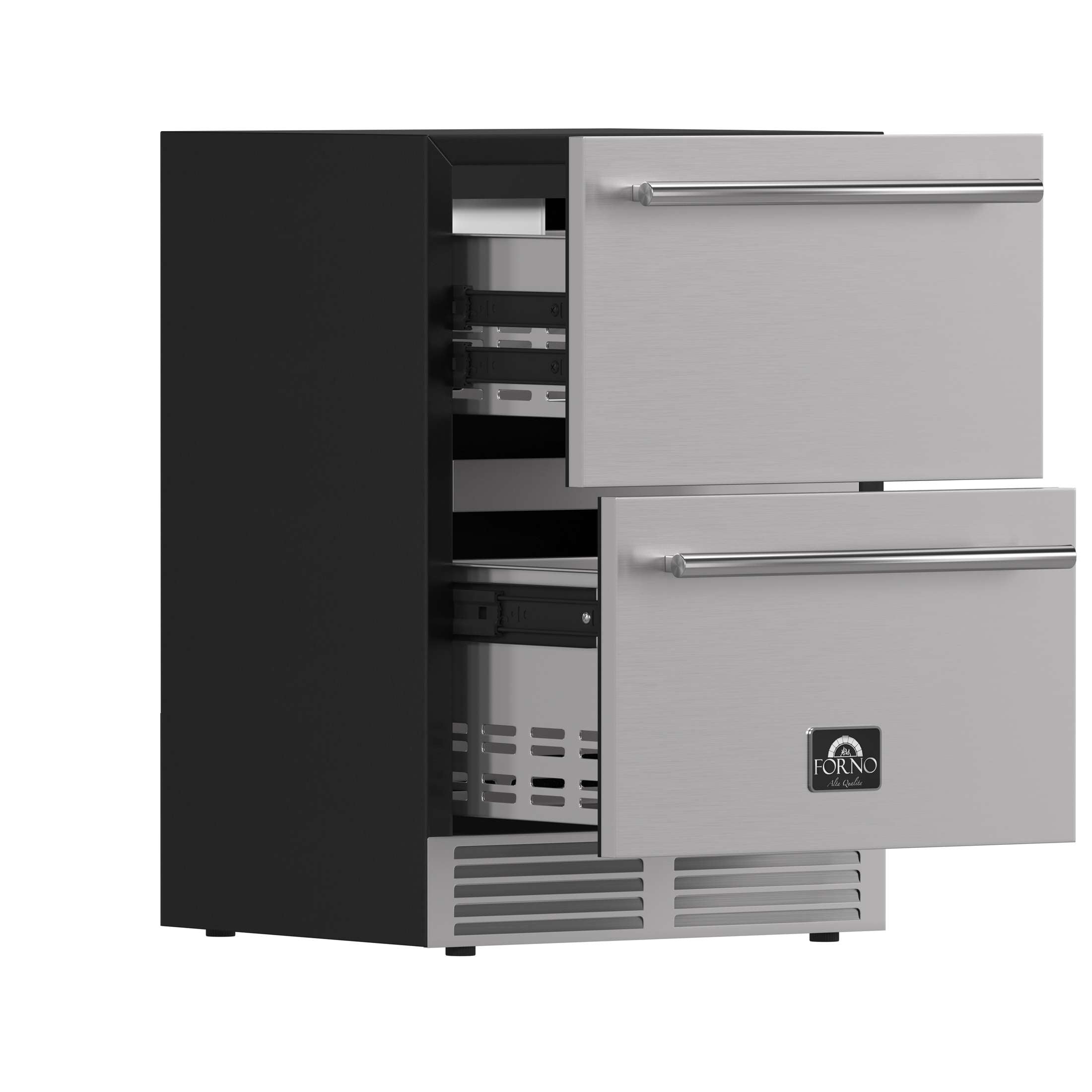 Forno Cosenza 24" Built-In Drawer Freezer with Ice Maker, 4.69 cu.ft.