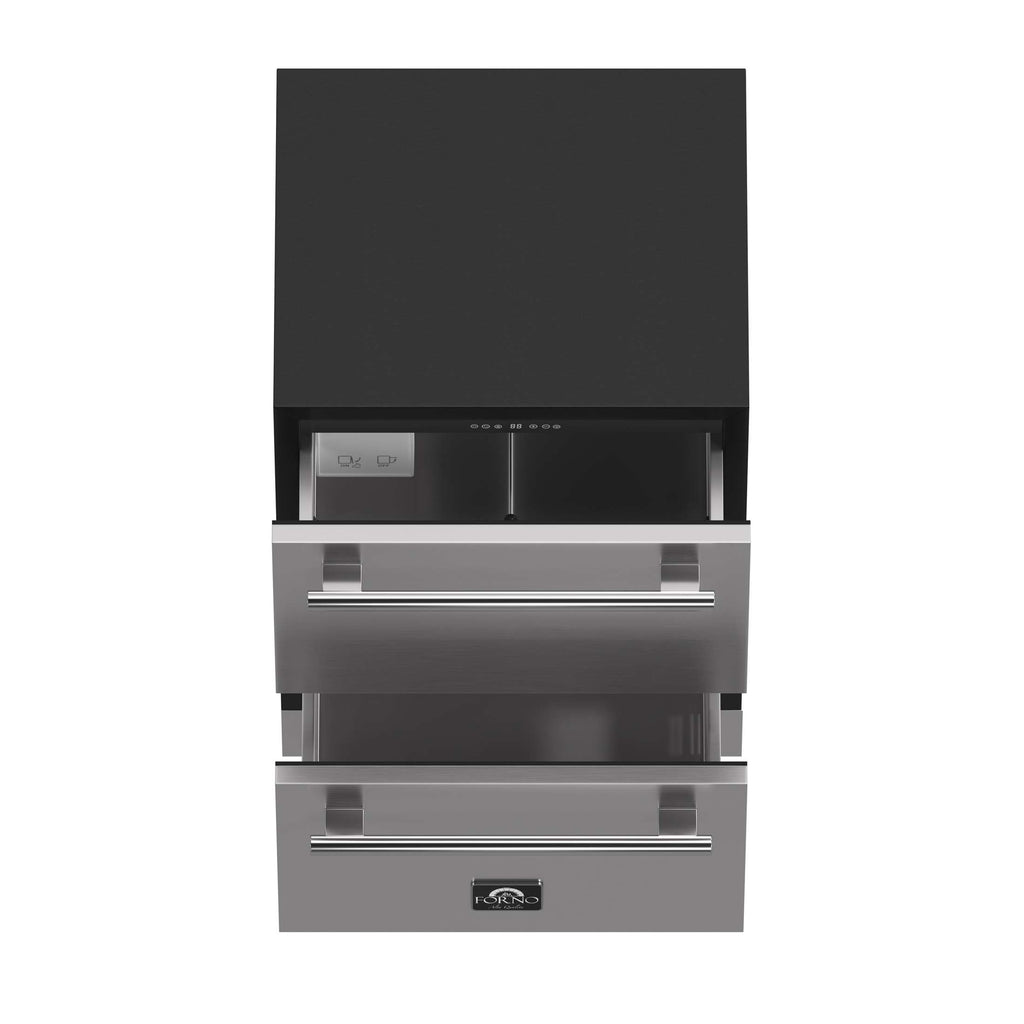 Forno Cosenza 24" Built-In Drawer Freezer with Ice Maker, 4.69 cu.ft.