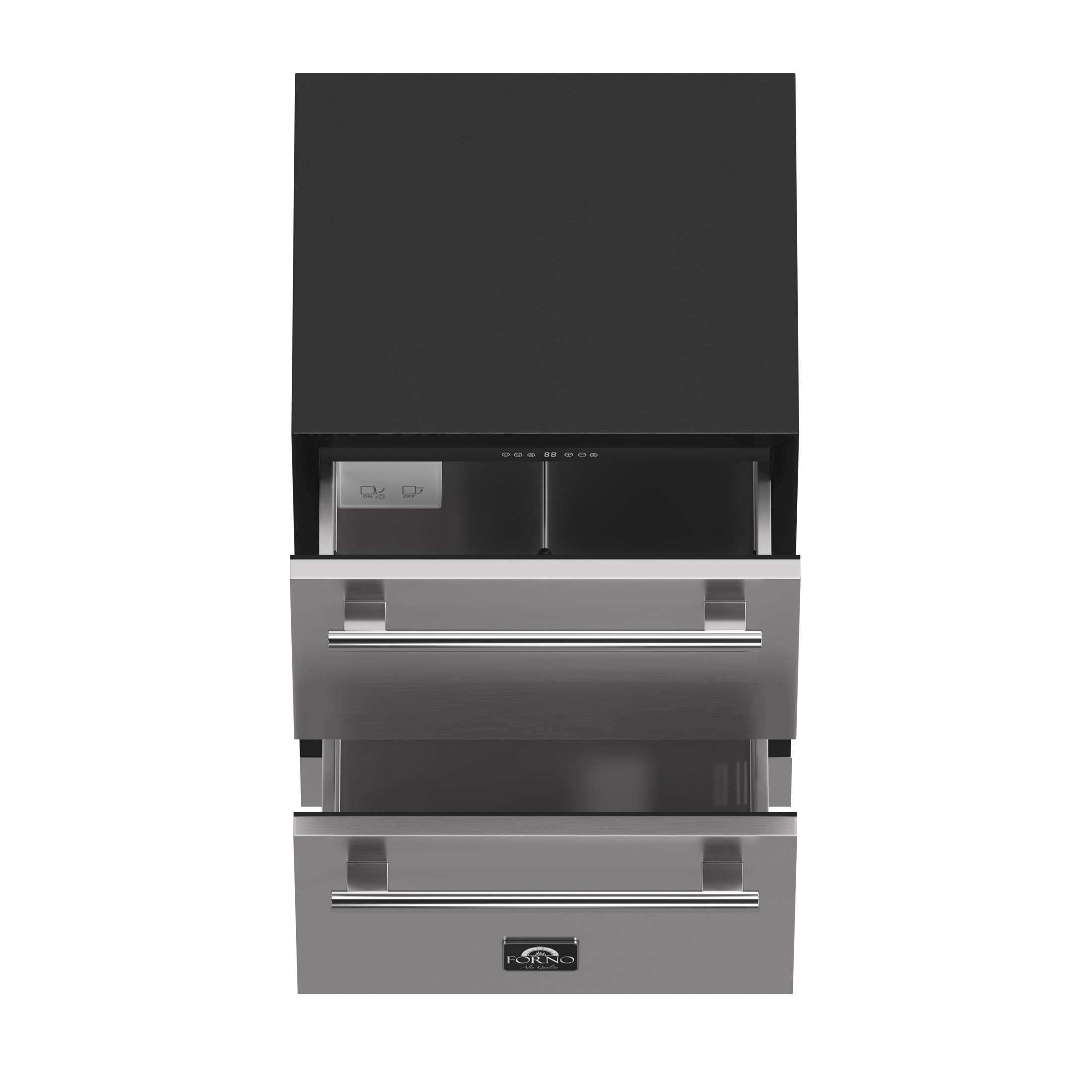 Forno Cosenza 24" Built-In Drawer Freezer with Ice Maker, 4.69 cu.ft.