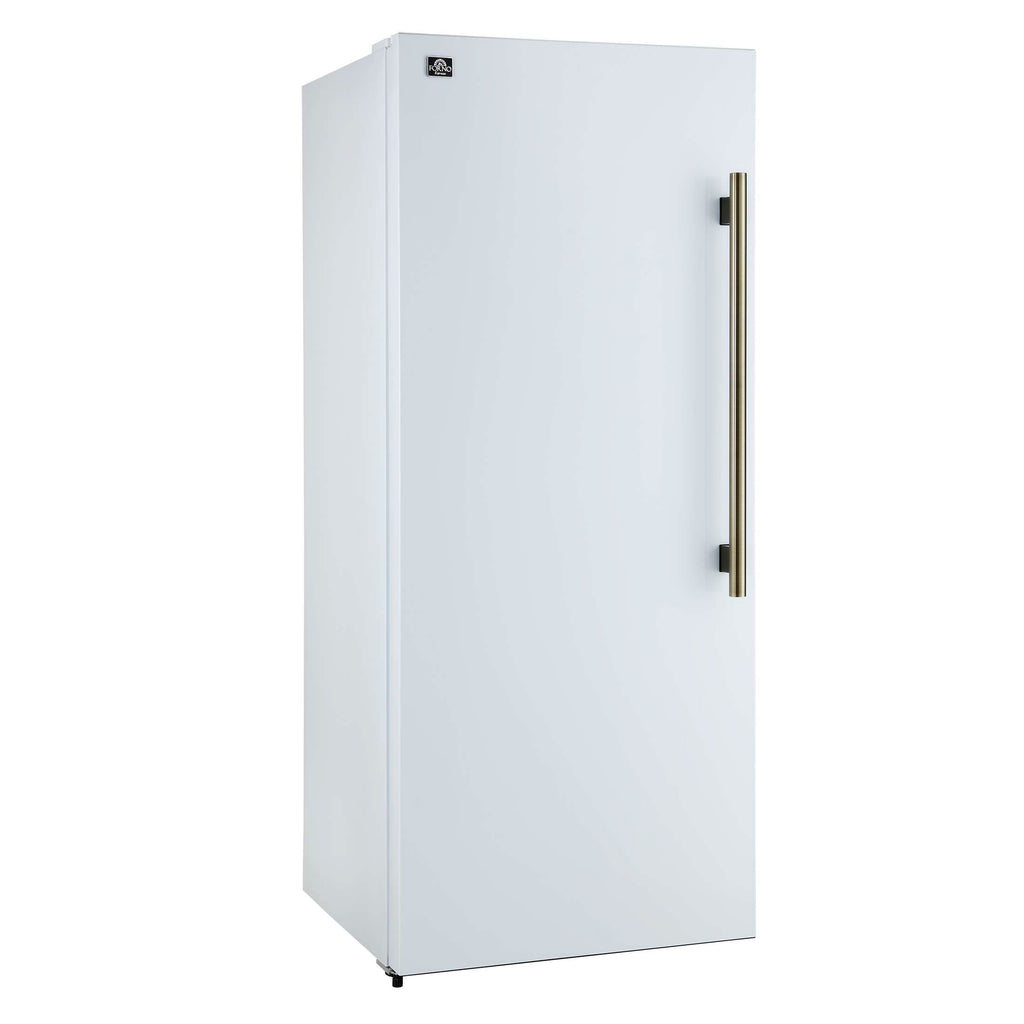 Forno Maderno 2-28-Inch Wide Convertible Refrigerator/Freezer in White, Decorative Trim, 27.2 cu.ft, 84-Inch High, ENERGY STAR Certified