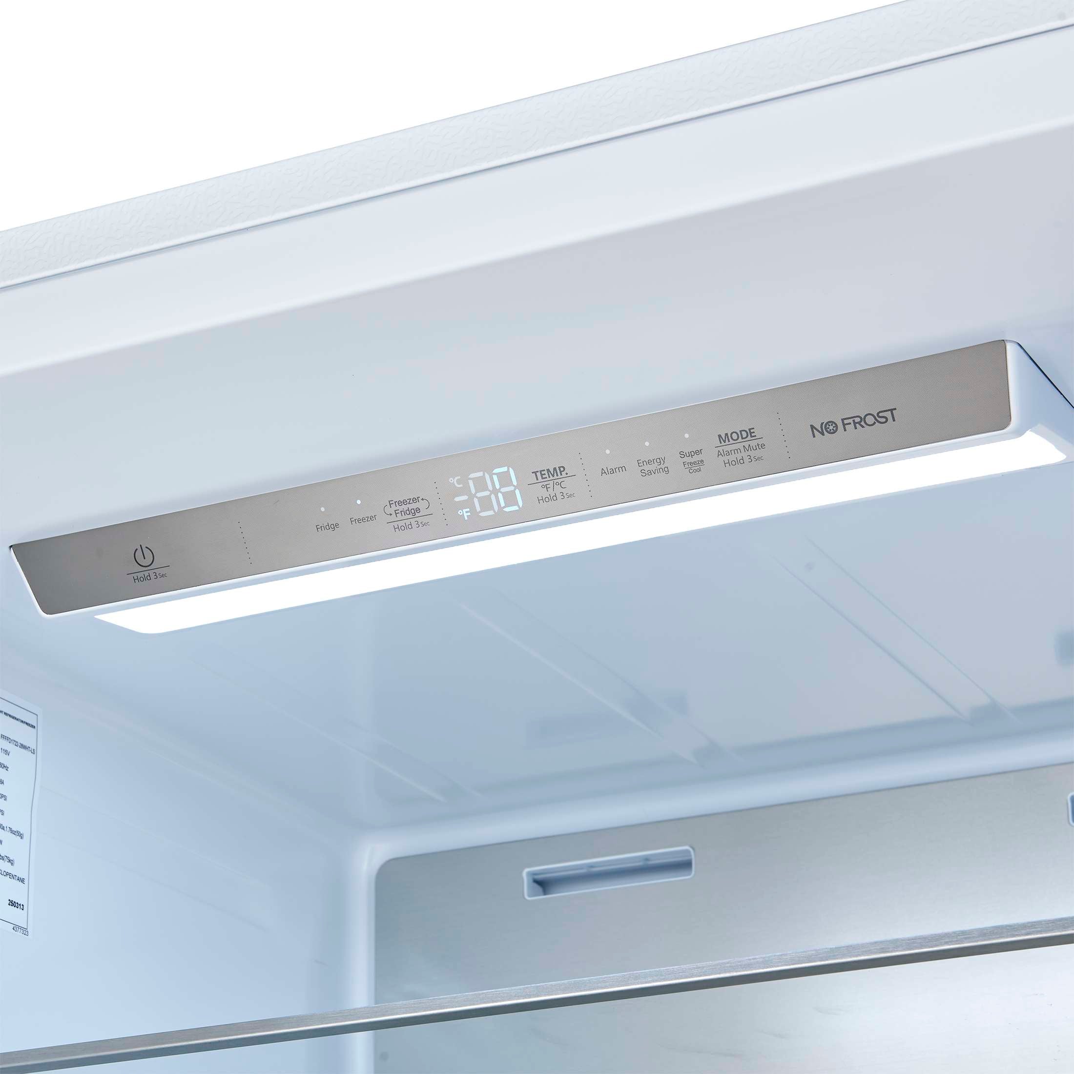Forno Maderno 2-28-Inch Wide Convertible Refrigerator/Freezer in White, Decorative Trim, 27.2 cu.ft, 84-Inch High, ENERGY STAR Certified