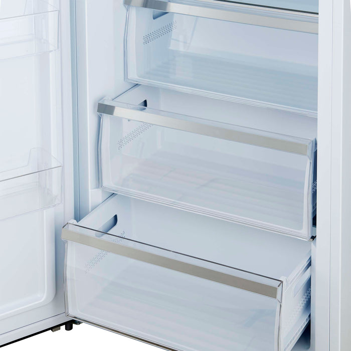 Forno Maderno 2-28-Inch Wide Convertible Refrigerator/Freezer in White, Decorative Trim, 27.2 cu.ft, 84-Inch High, ENERGY STAR Certified