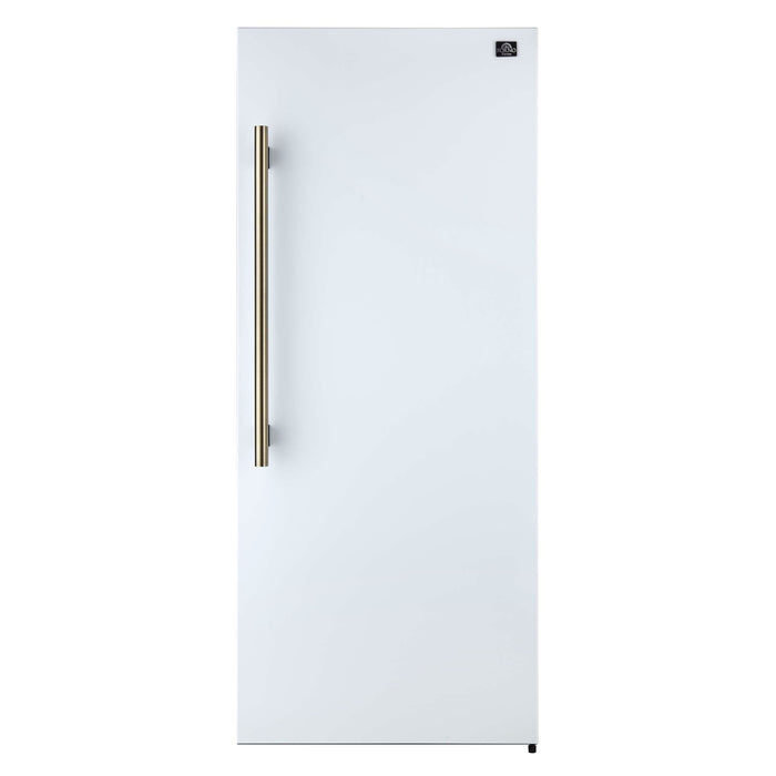 Forno Maderno 2-28-Inch Wide Convertible Refrigerator/Freezer in White, Decorative Trim, 27.2 cu.ft, 84-Inch High, ENERGY STAR Certified