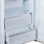 Forno Maderno 2-28-Inch Wide Convertible Refrigerator/Freezer in White, Decorative Trim, 27.2 cu.ft, 84-Inch High, ENERGY STAR Certified