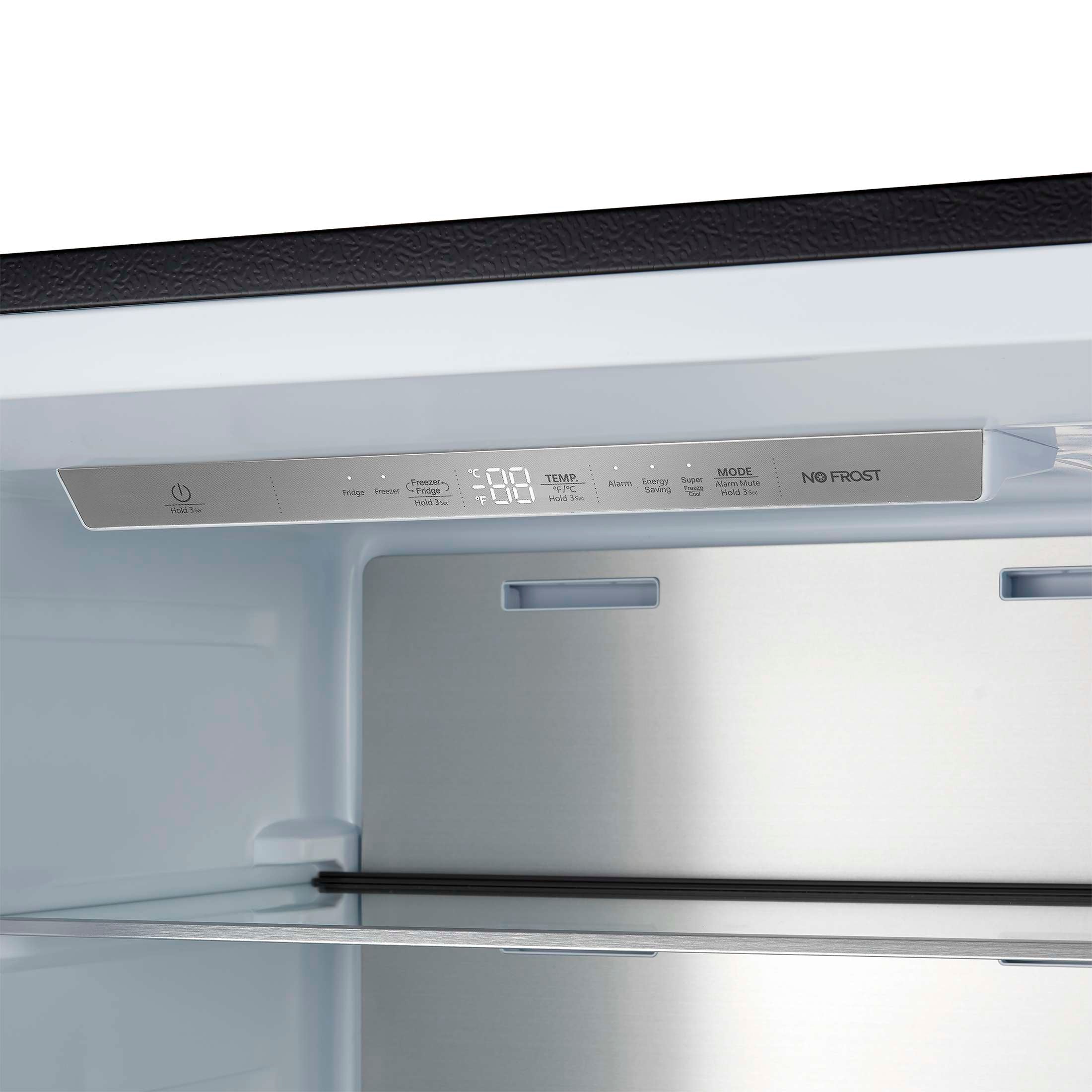 Forno Maderno 2-28-Inch Wide Convertible Refrigerator/Freezer in Black, Decorative Trim Grill, 27.2 cu.ft, 84-Inch High, ENERGY STAR Certified