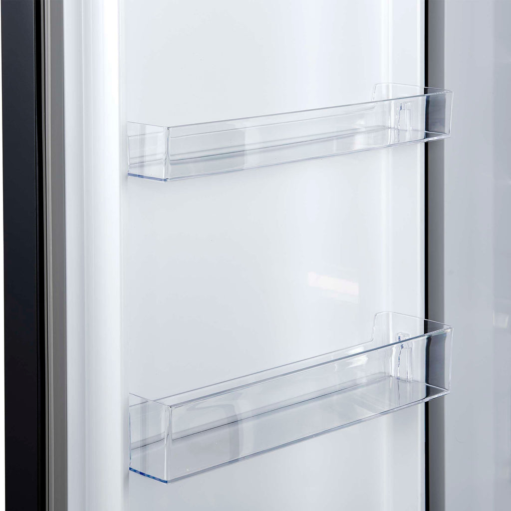 Forno Maderno 2-28-Inch Wide Convertible Refrigerator/Freezer in Black, Decorative Trim Grill, 27.2 cu.ft, 84-Inch High, ENERGY STAR Certified