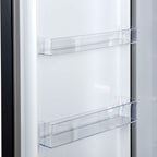 Forno Maderno 2-28-Inch Wide Convertible Refrigerator/Freezer in Black, Decorative Trim Grill, 27.2 cu.ft, 84-Inch High, ENERGY STAR Certified