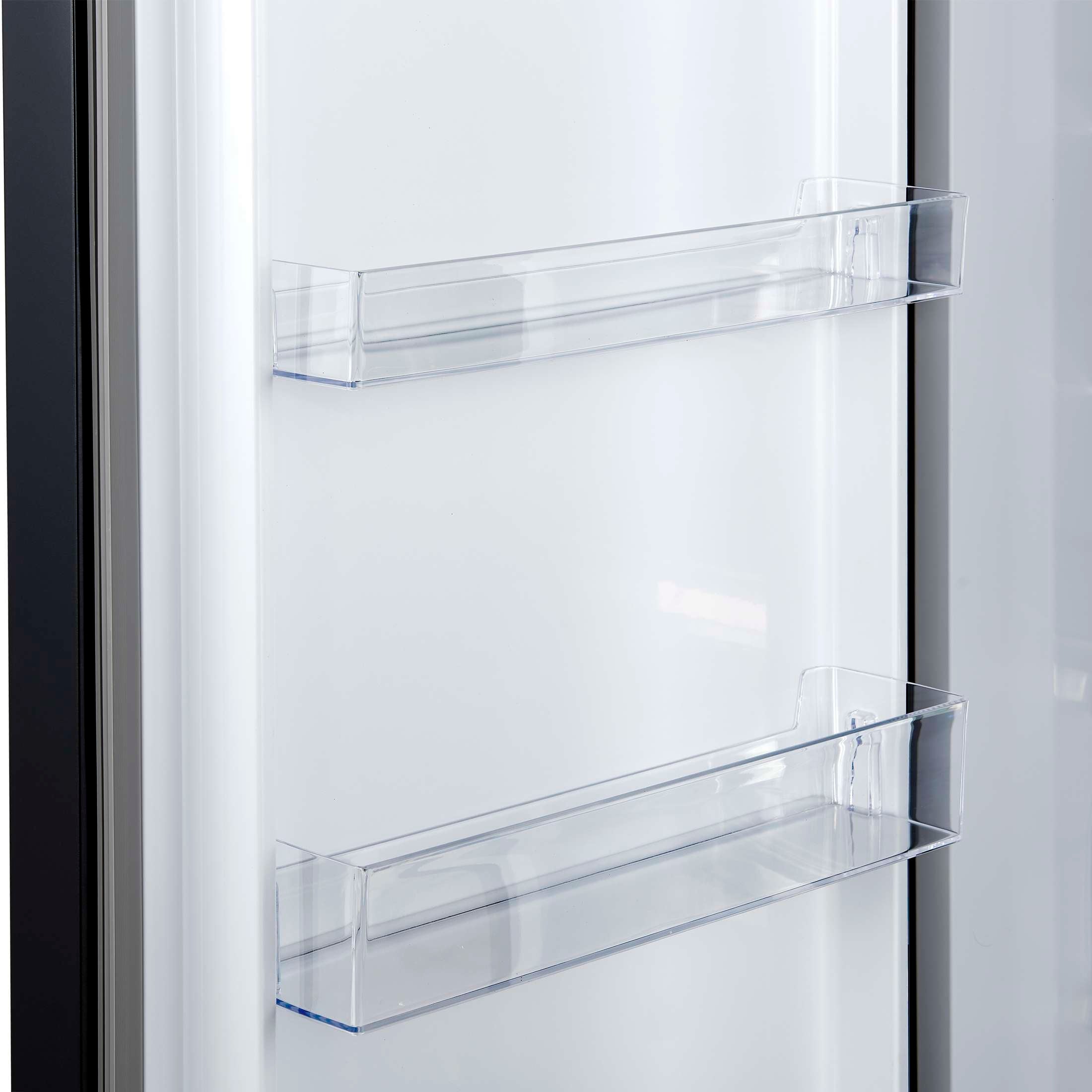 Forno Maderno 2-28-Inch Wide Convertible Refrigerator/Freezer in Black, Decorative Trim Grill, 27.2 cu.ft, 84-Inch High, ENERGY STAR Certified