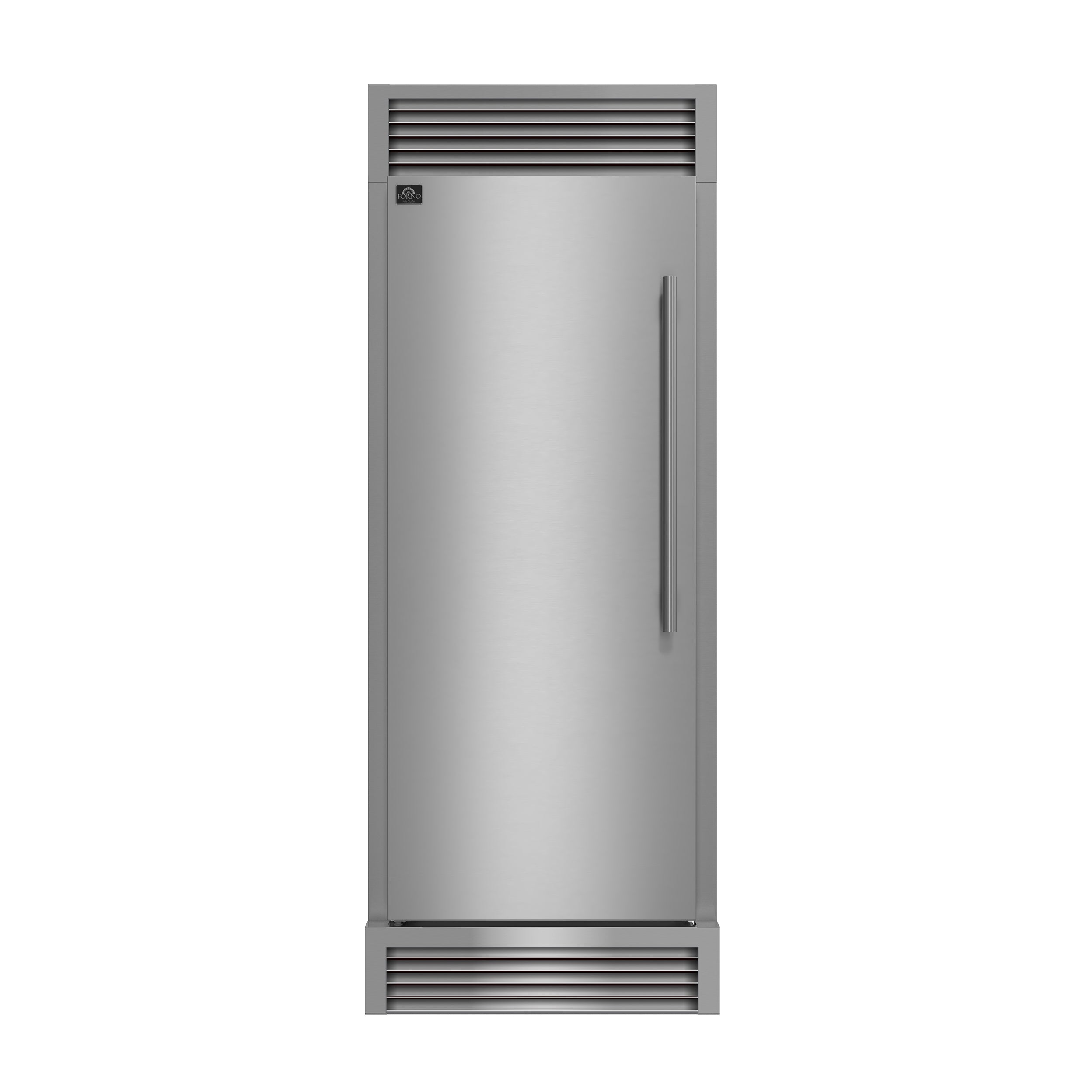 Forno Maderno 28" Built-In Convertible Refrigerator, 13.6 cu.ft. Left Swing with Decorative Grill - 32" Wide