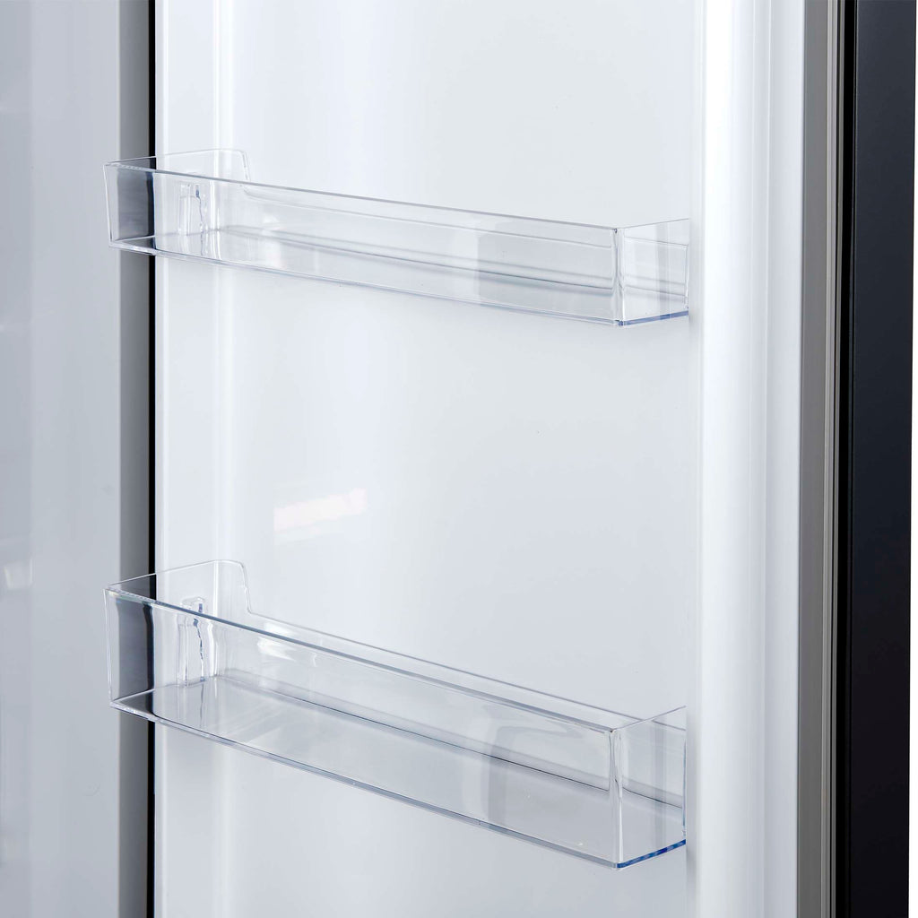 Forno Maderno 2-28-Inch Wide Convertible Refrigerator/Freezer in Black, Decorative Trim Grill, 27.2 cu.ft, 84-Inch High, ENERGY STAR Certified