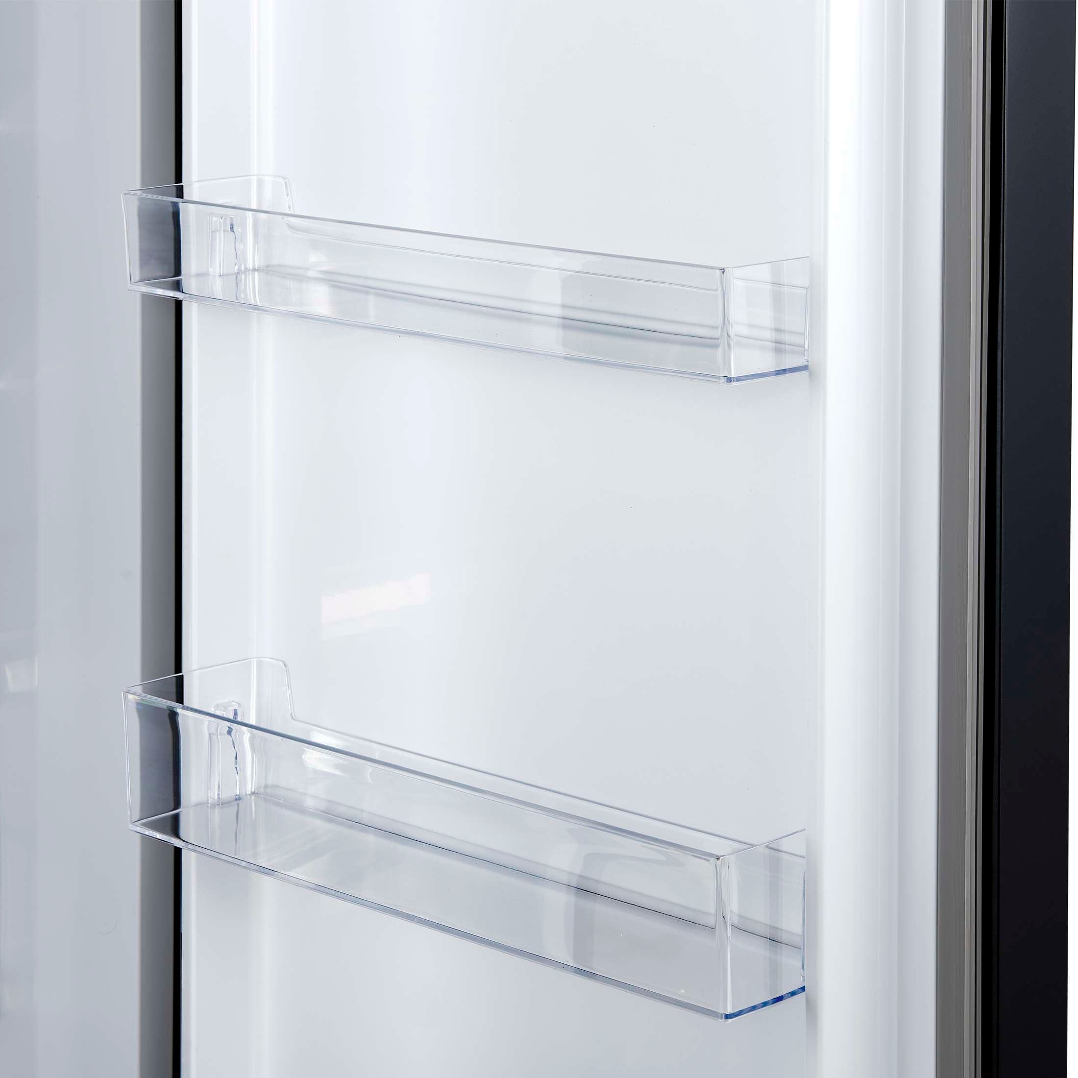 Forno Maderno 2-28-Inch Wide Convertible Refrigerator/Freezer in Black, Decorative Trim Grill, 27.2 cu.ft, 84-Inch High, ENERGY STAR Certified