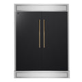 Forno Maderno 2-28-Inch Wide Convertible Refrigerator/Freezer in Black, Decorative Trim, 27.2 cu.ft, 84-Inch High, ENERGY STAR Certified