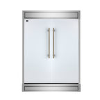 Forno Maderno 2-28-Inch Wide Convertible Refrigerator/Freezer in White, Decorative Trim, 27.2 cu.ft, 84-Inch High, ENERGY STAR Certified
