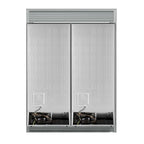 Forno Maderno 2-28-Inch Wide Convertible Refrigerator/Freezer in Black, Decorative Trim Grill, 27.2 cu.ft, 84-Inch High, ENERGY STAR Certified