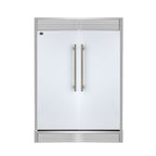 Forno Maderno 2-28-Inch Wide Convertible Refrigerator/Freezer in White, Decorative Trim, 27.2 cu.ft, 84-Inch High, ENERGY STAR Certified