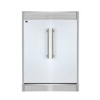Forno Maderno 2-28-Inch Wide Convertible Refrigerator/Freezer in White, Decorative Trim, 27.2 cu.ft, 84-Inch High, ENERGY STAR Certified