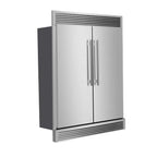 Forno Maderno 2-28-Inch Wide Convertible Refrigerator/Freezer, Decorative Trim, 27.2 cu.ft, 84-Inch High, ENERGY STAR Certified