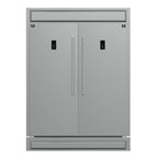 Forno Fortezza 60 Inch Convertible Refrigerator/Freezer with Modern Trim Kit, Stainless Steel, Total No Frost, with Automatic Ice Maker