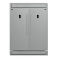 Forno Fortezza 60 Inch Convertible Refrigerator/Freezer with Modern Trim Kit, Stainless Steel, Total No Frost, with Automatic Ice Maker