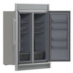 Forno Fortezza 60 Inch Convertible Refrigerator/Freezer with Trim Grill, Stainless Steel, Total No Frost, with Automatic Ice Maker