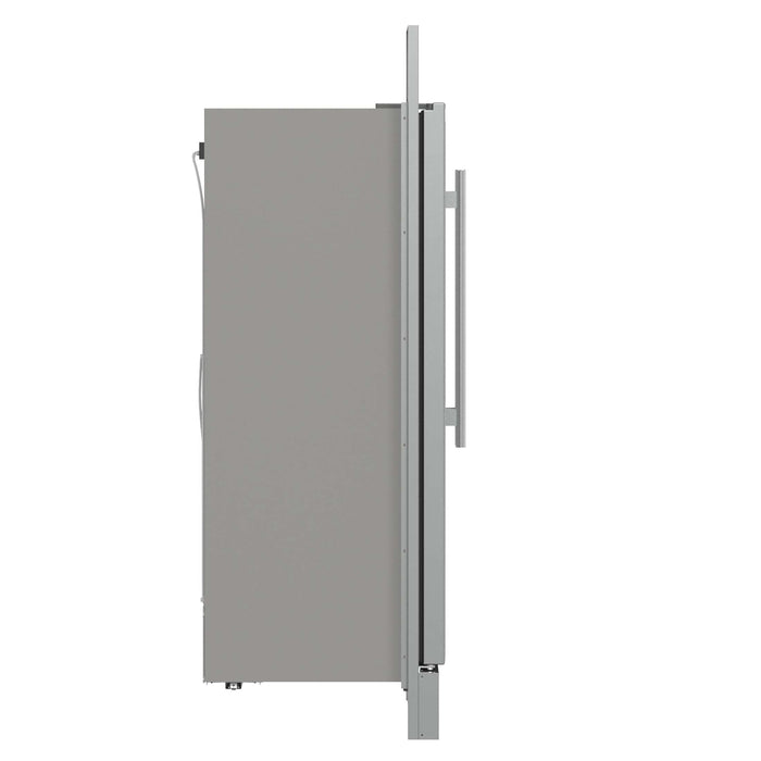 Forno Fortezza 60 Inch Convertible Refrigerator/Freezer with Trim Grill, Stainless Steel, Total No Frost, with Automatic Ice Maker