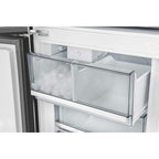 Custodia 48" Bottom Freezer combo, 20.6 cf., Ice Maker, Total No frost, Black, Antique Brass handles