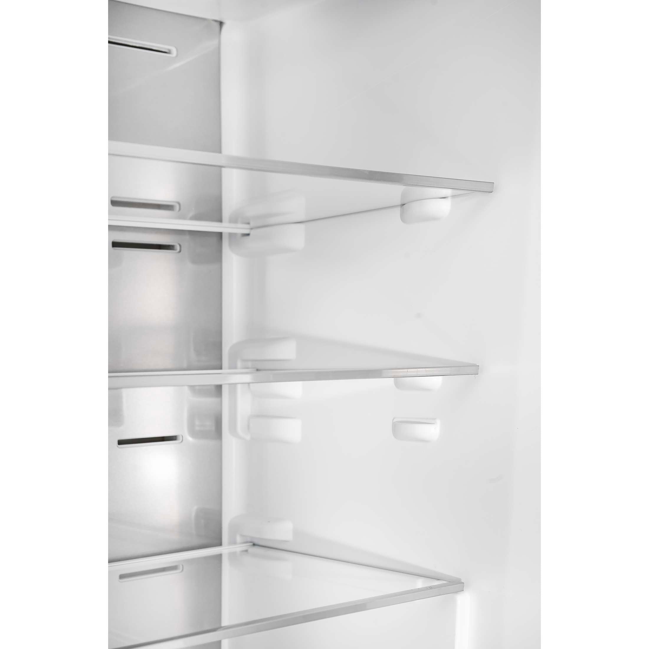 Custodia 24" Bottom Freezer, 10.3 cf., Right Swing, Total No frost, Black, Antique Brass handles