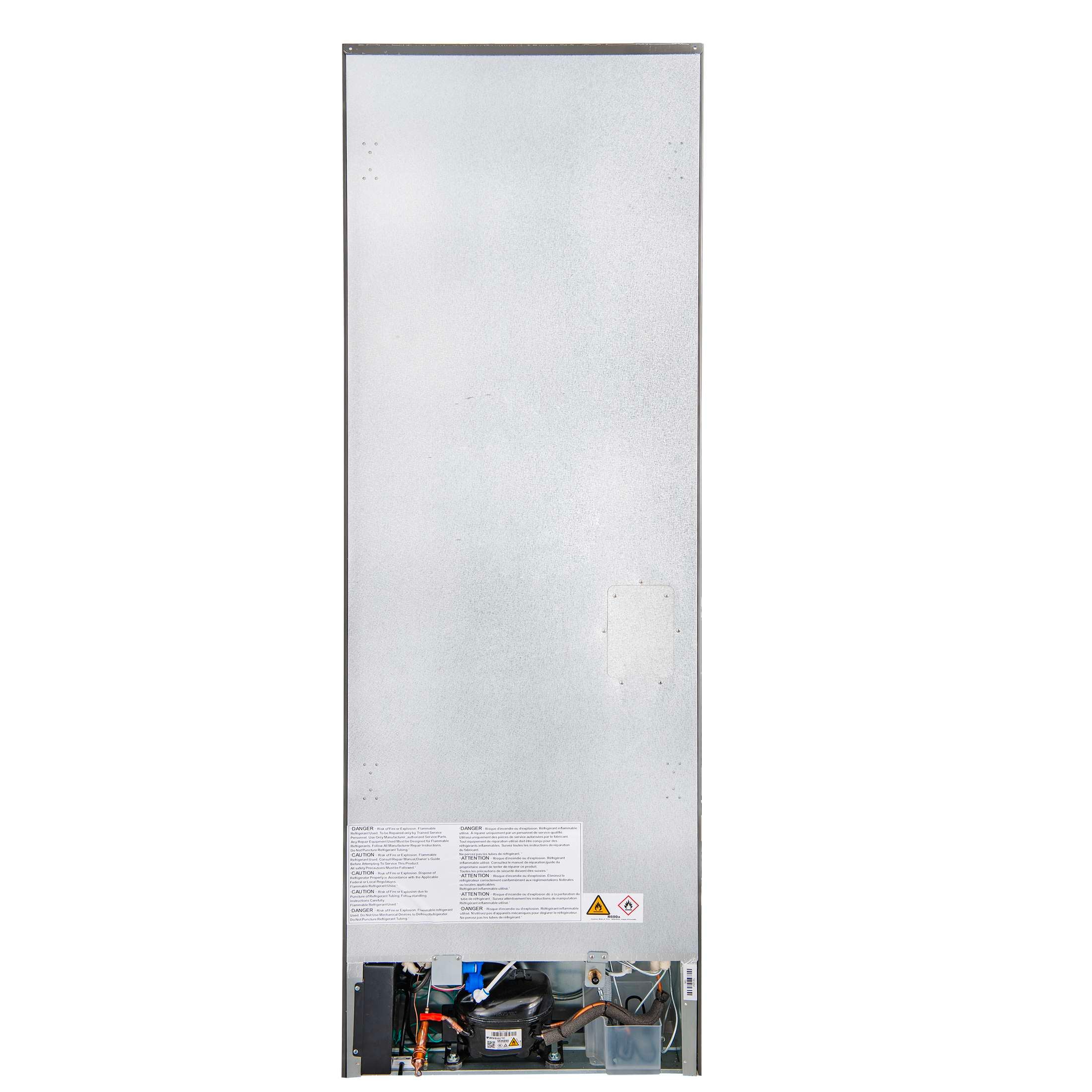 Custodia 24" Bottom Freezer, 10.3 cf., Left Swing, Ice Maker, Total No frost, Stainless Steel handles