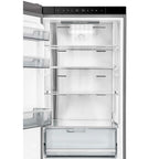 Custodia 24" Bottom Freezer, 10.3 cf., Left Swing, Ice Maker, Total No frost, Stainless Steel handles