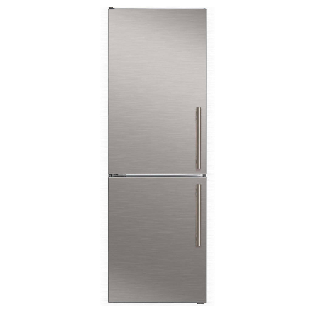 Custodia 24" Bottom Freezer, 10.3 cf., Left Swing, Ice Maker, Total No frost, Stainless Steel handles