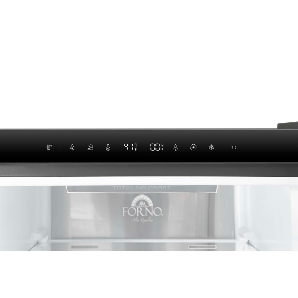 Custodia 24" Bottom Freezer, 10.3 cf., Right Swing, Total No frost, Stainless Steel handles