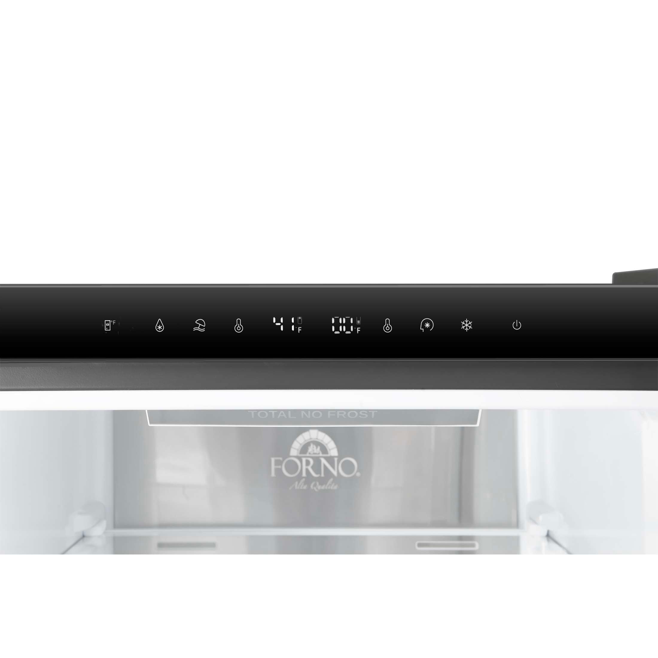 Custodia 24" Bottom Freezer, 10.3 cf., Right Swing, Total No frost, Stainless Steel handles