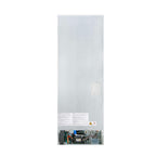 Custodia 24" Bottom Freezer, 10.3 cf., Left Swing, Ice Maker, Total No frost, White, Antique Brass handles