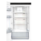 Custodia 24" Bottom Freezer, 10.3 cf., Left Swing, Ice Maker, Total No frost, White, Antique Brass handles